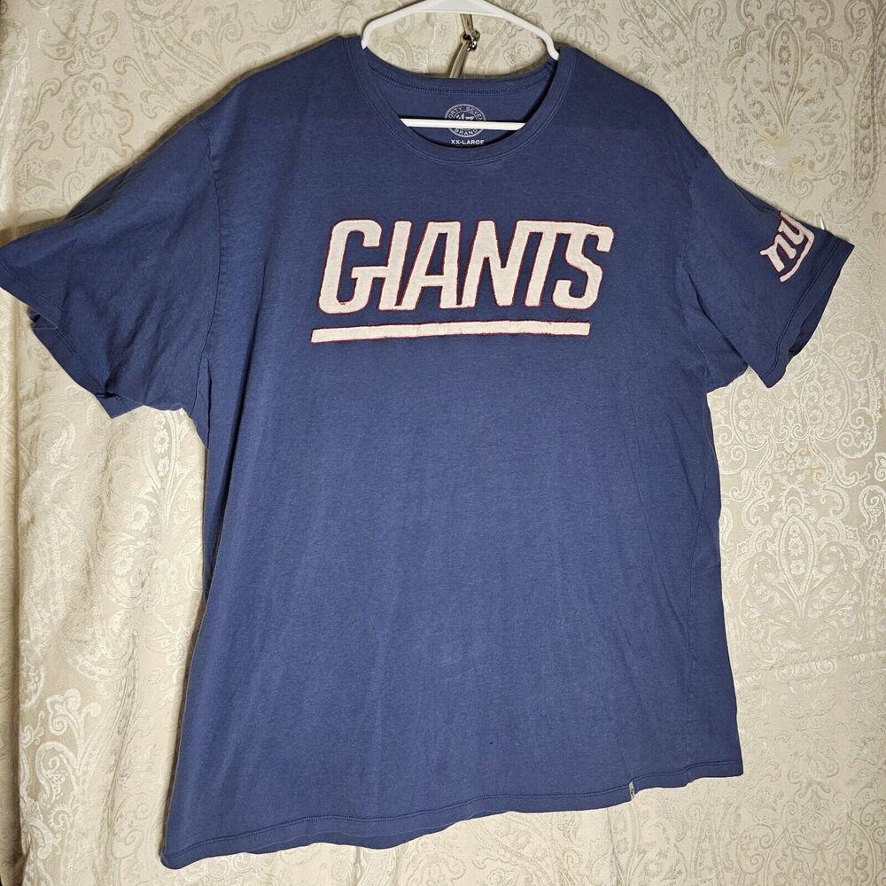 New York Giants 47 Brand Mens T-Shirt 2XL Fieldhouse Basic Blue FAST SHIP